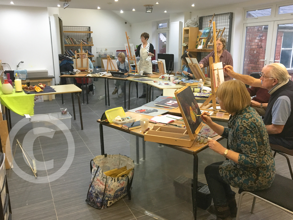 canvas painting classes near me